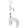 Скоба 25мм IEK круглая пластиковая (100шт) - USK11-25-100